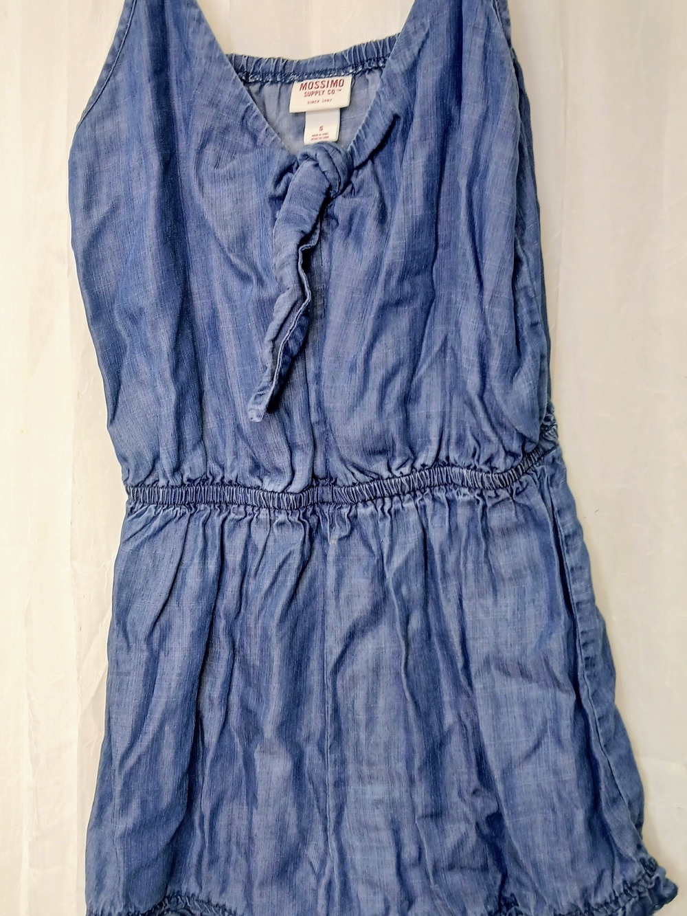 Mossimo Supply Co. Blue Tie-Front Dress